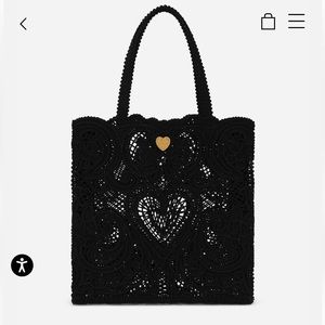 Dolce & Gabbana Medium cordonetto lace Beatrice shopper, 100% Authentic